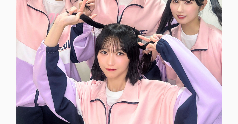 野口衣織のピンクのジャージ姿の写真