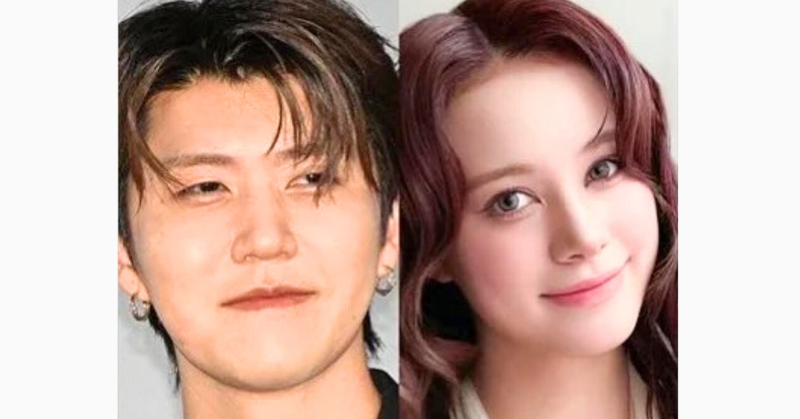 若井滉斗とNiziU・NINAの並んだツーショット風画像