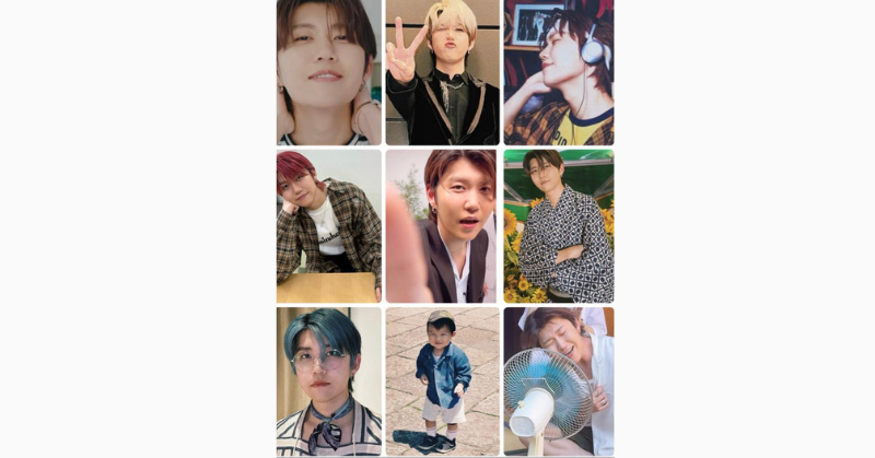 若井滉斗の魅力が詰まった画像コラージュ。ライブ衣装や私服、リラックスした表情など多彩なシーンを収めた全9枚