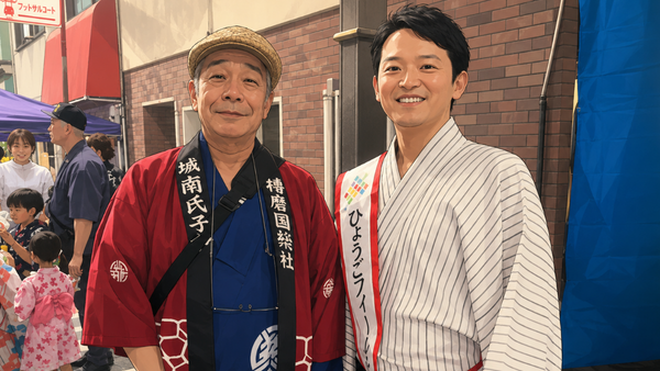 斎藤知事、姫路ゆかたまつり