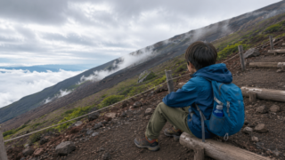 富士登山置き去り